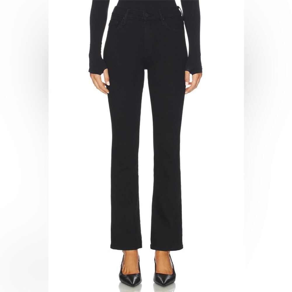 MOTHER THE Weekender Flared Jeans in “Pitch” black - Picture 7 of 12